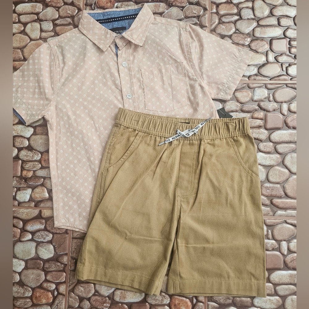 Boy's Kenneth Cole short and shirt set size 6